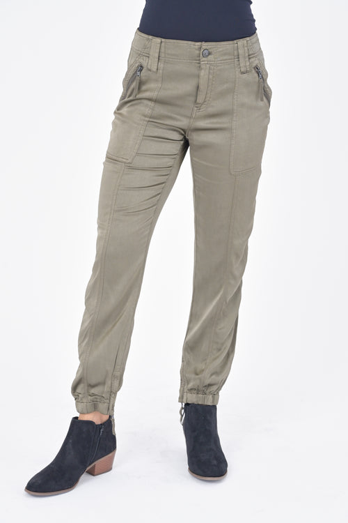 MARINA SATIN PANT - OREGANO