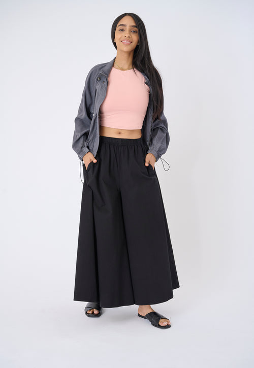 BORA STRETCH POPLIN PANT-BLACK