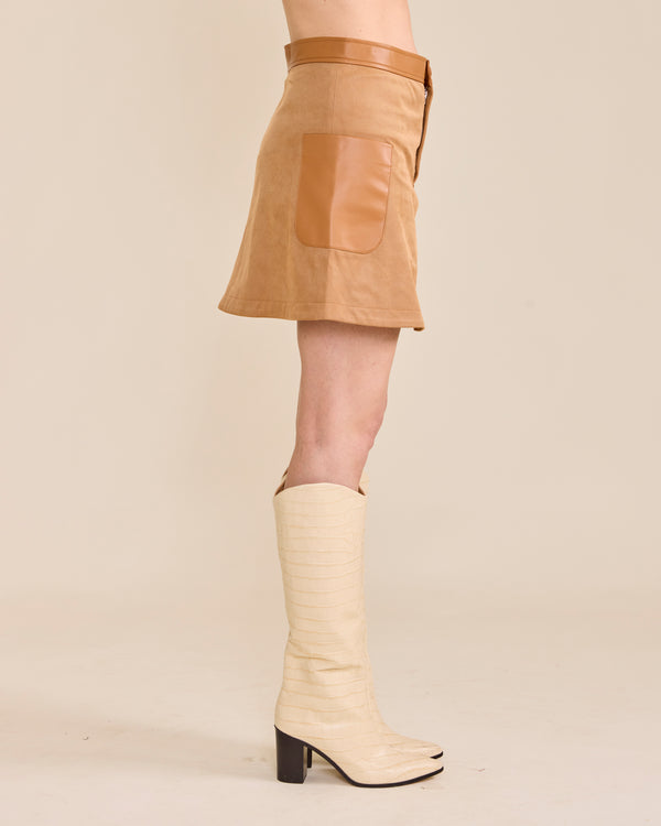 ZOE SKIRT - CAMEL