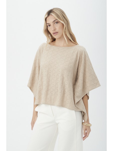 CHIC WRAP 2 SWEATER - CHAI