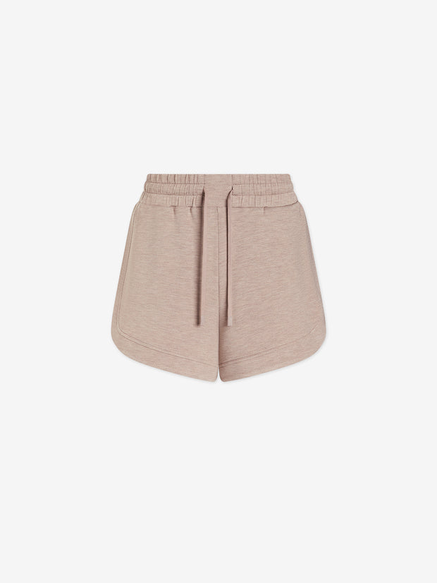 OLLIE HIGH RISE SHORT - TAUPE MARL