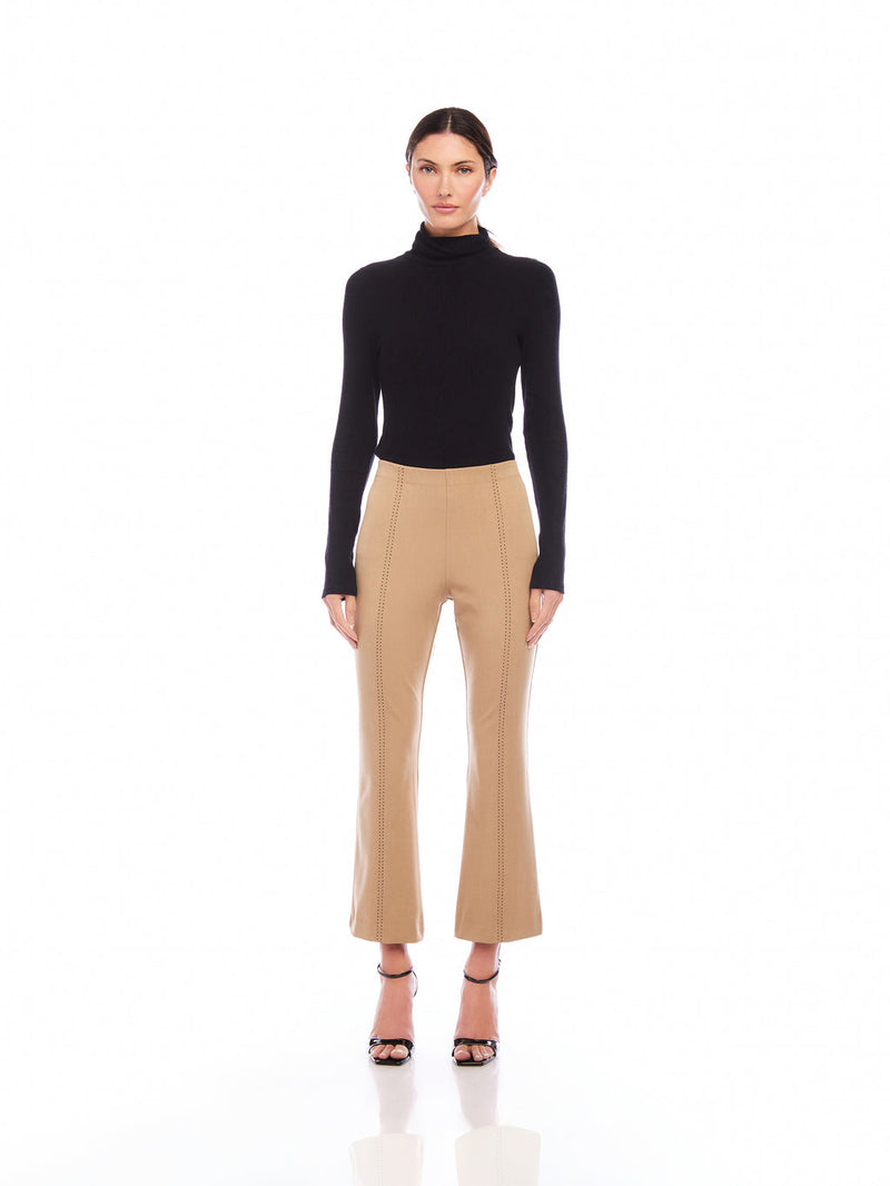 SIGOURNEY SADDLE STITCH PANTS - CAMEL