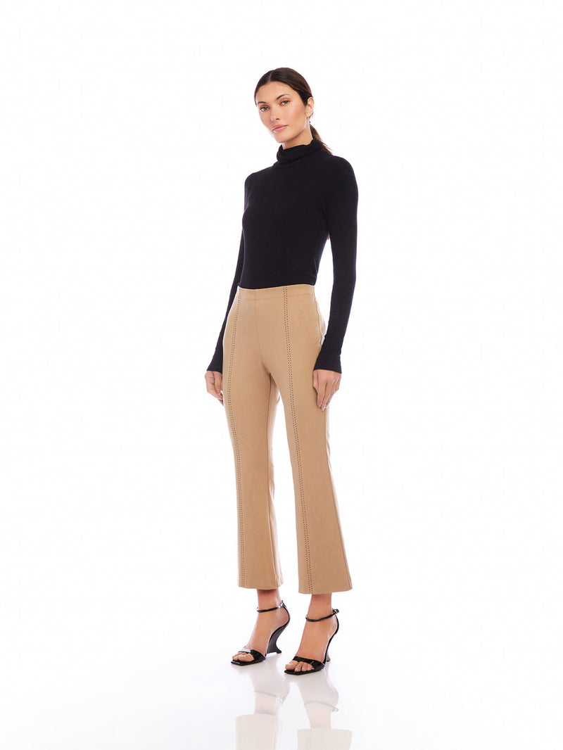 SIGOURNEY SADDLE STITCH PANTS - CAMEL