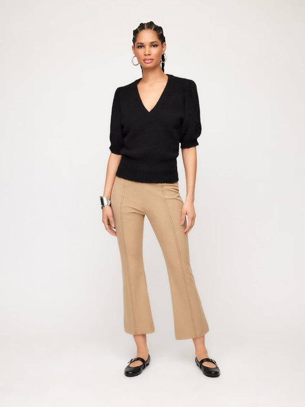 SIGOURNEY SADDLE STITCH PANTS - CAMEL