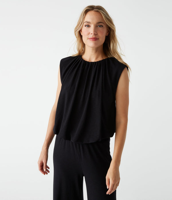 CINDY BUBBLE TOP - BLK