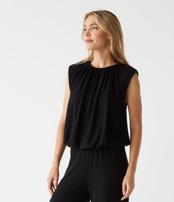 CINDY BUBBLE TOP - BLK