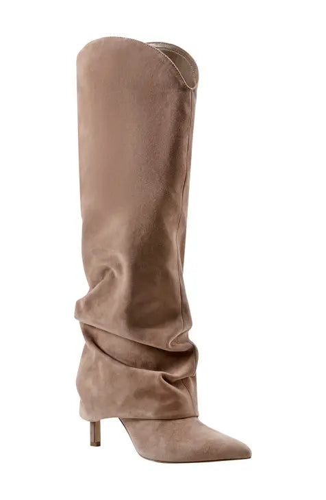 NAIRNE FOLDOVER DRESS BOOT - NATURAL