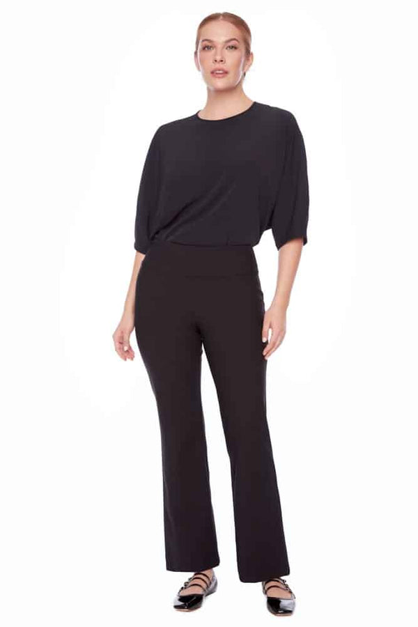 PONTE FULL-LENGTH BOOTCUT PANT - BLK