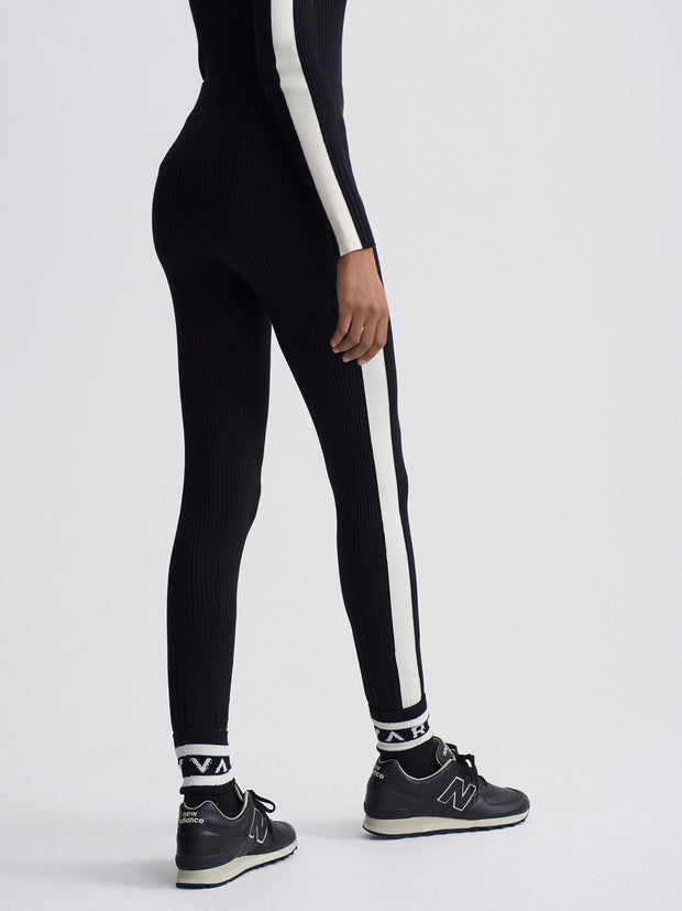 AIDEN KNIT LEGGING - BLACK