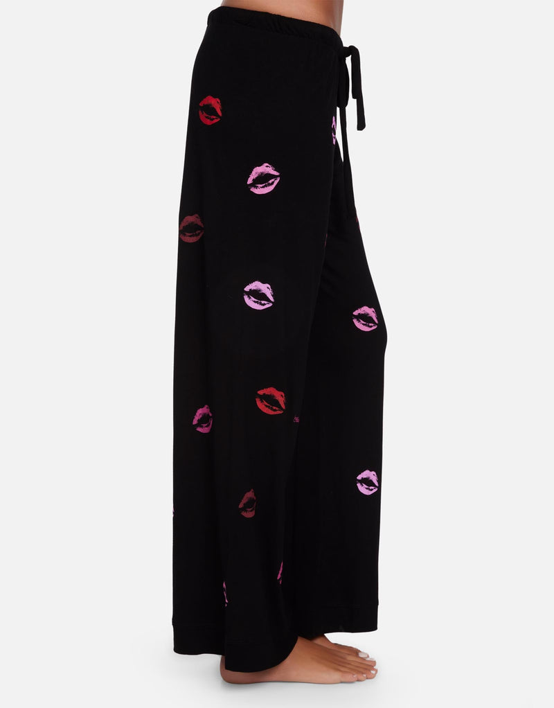 WAVERLY MINI - WATERCOLOR LIPS - BLK