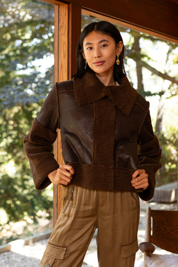 TRISHA JACKET - DARK CHOCOLATE