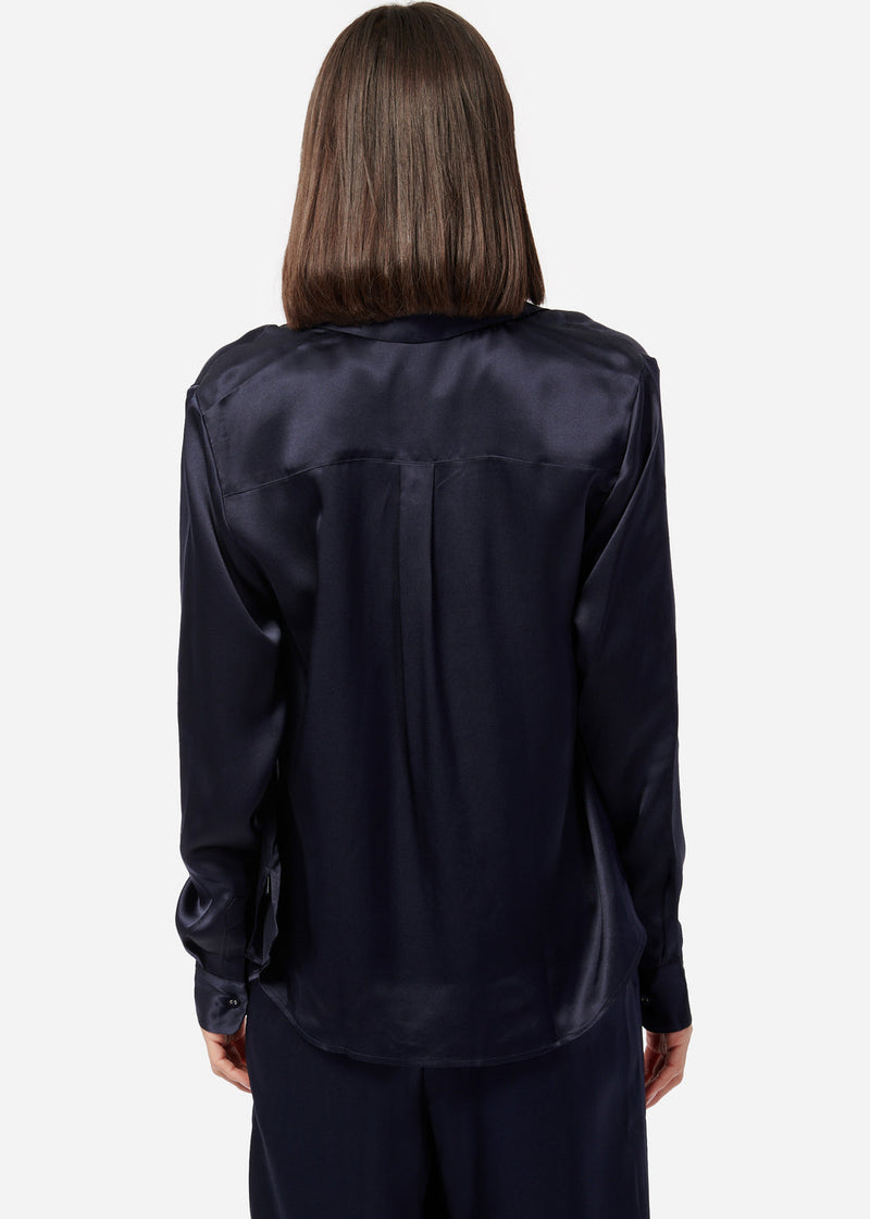 CROSBY BLOUSE-NAVY