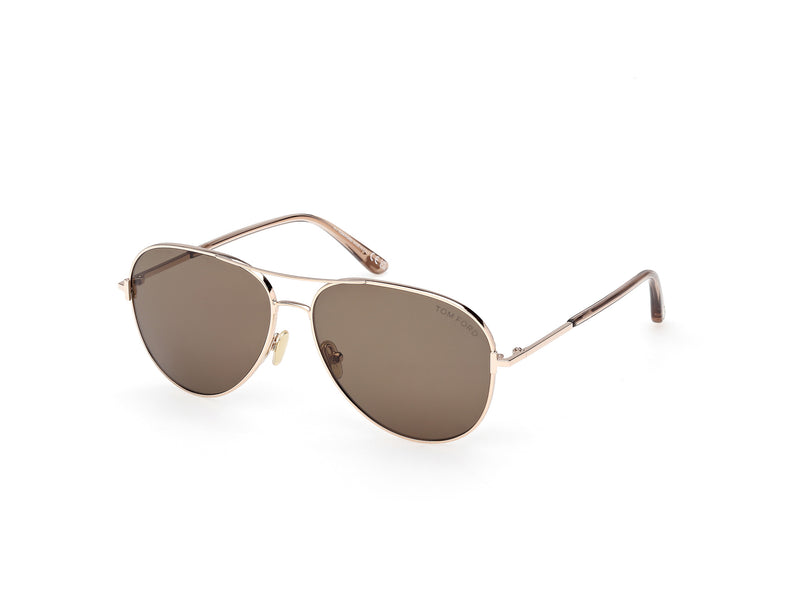 TOM FORD CLARK - SHINY ROSE GOLD POLARIZED