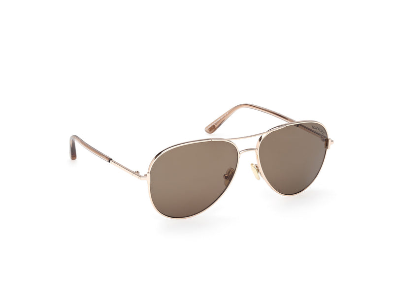 TOM FORD CLARK - SHINY ROSE GOLD POLARIZED