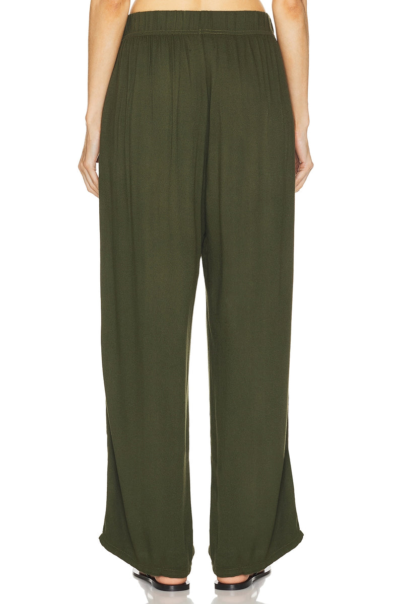 MABEL WIDE LEG PANT - ARMY