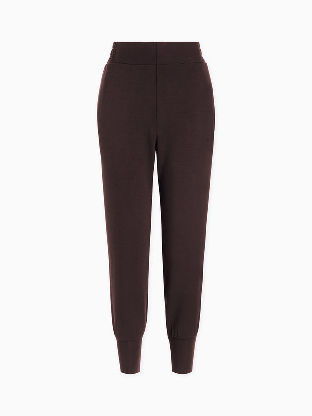 SLIM CUFF PANT - COFFEE BEAN