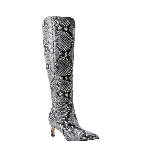 QUINNIE 3 BOOT-LT NAT GRAY SNAKE