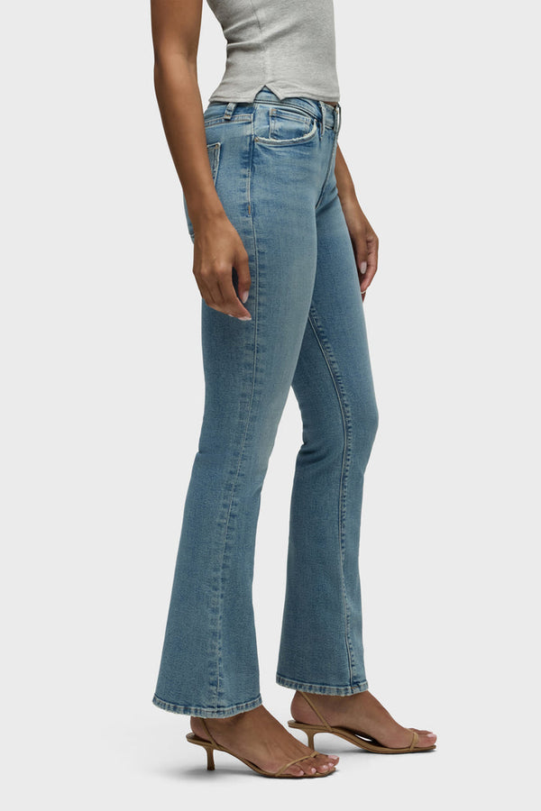 NICO MID RISE BOOTCUT BAREFOOT JEAN - BUTTERFLY