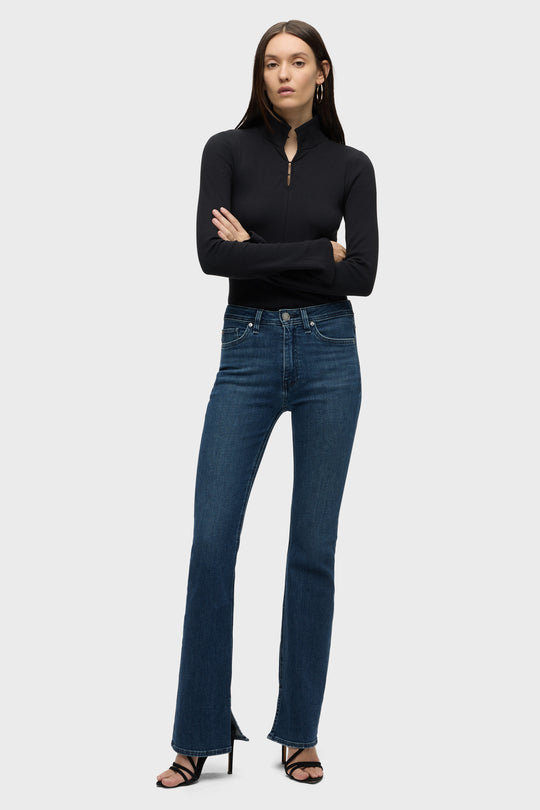 BARBARA HIGH RISE BOOTCUT JEAN - OLYMPIA