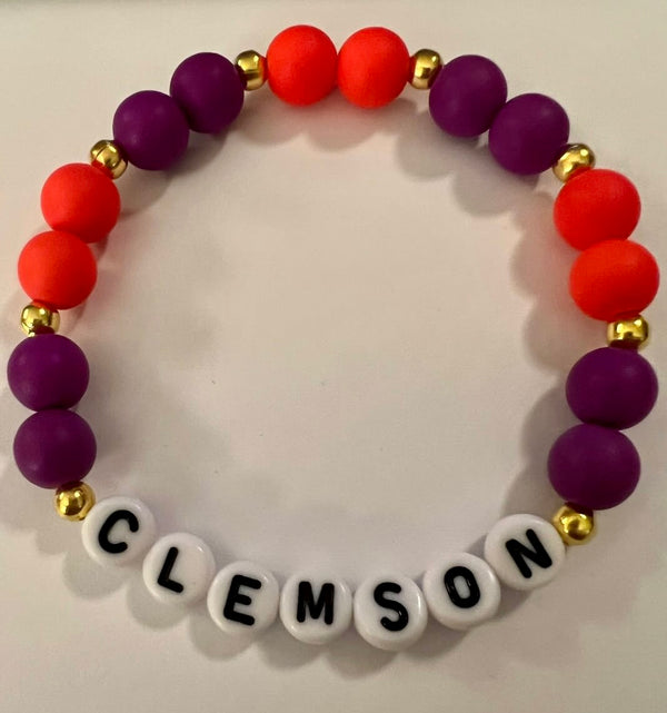 BRACELETS WITH LOVE NJ - CLEMSON